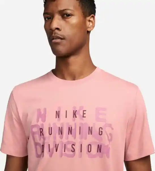 Nike Camiseta Df Tee Run Division Para Hombre Rojo Talla L