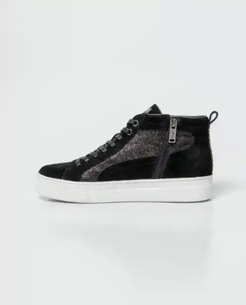 Tenis Hi Top Shimmer Negro Sombrio Ultraoscuro 37 Chevignon