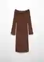 Vestido Paolo Chocolate Talla M Mujer Mango