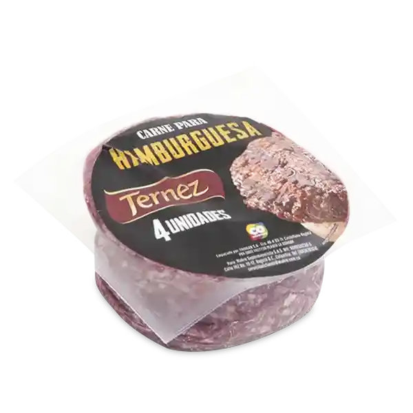 Ternez Hamburguesa Para Parrilla de Res