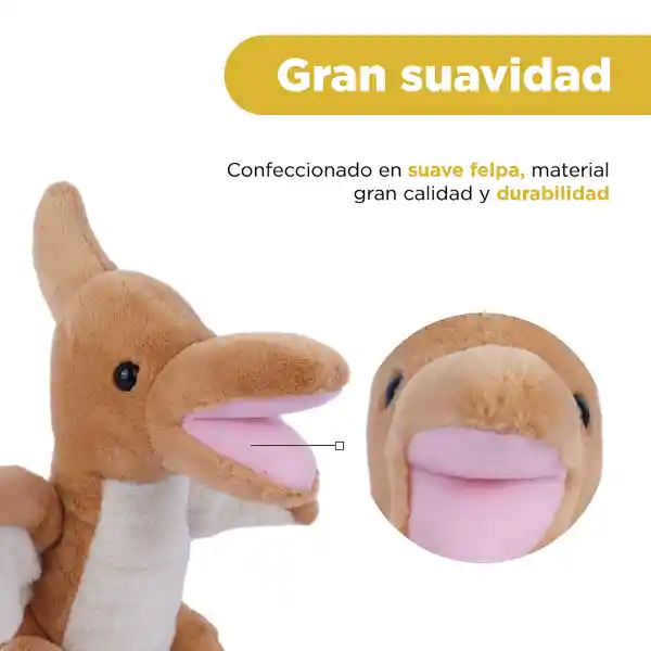 Peluche Dinosaurio Pterosaurio Amarillo Serie Miniso