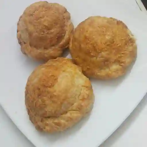 Pastel individual de jamón y queso