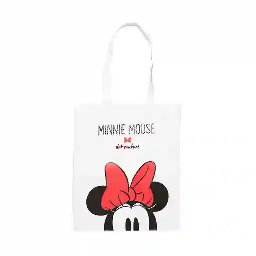 Miniso Bolsa Para Compras Minnie Mouse Disney Mediana Negro