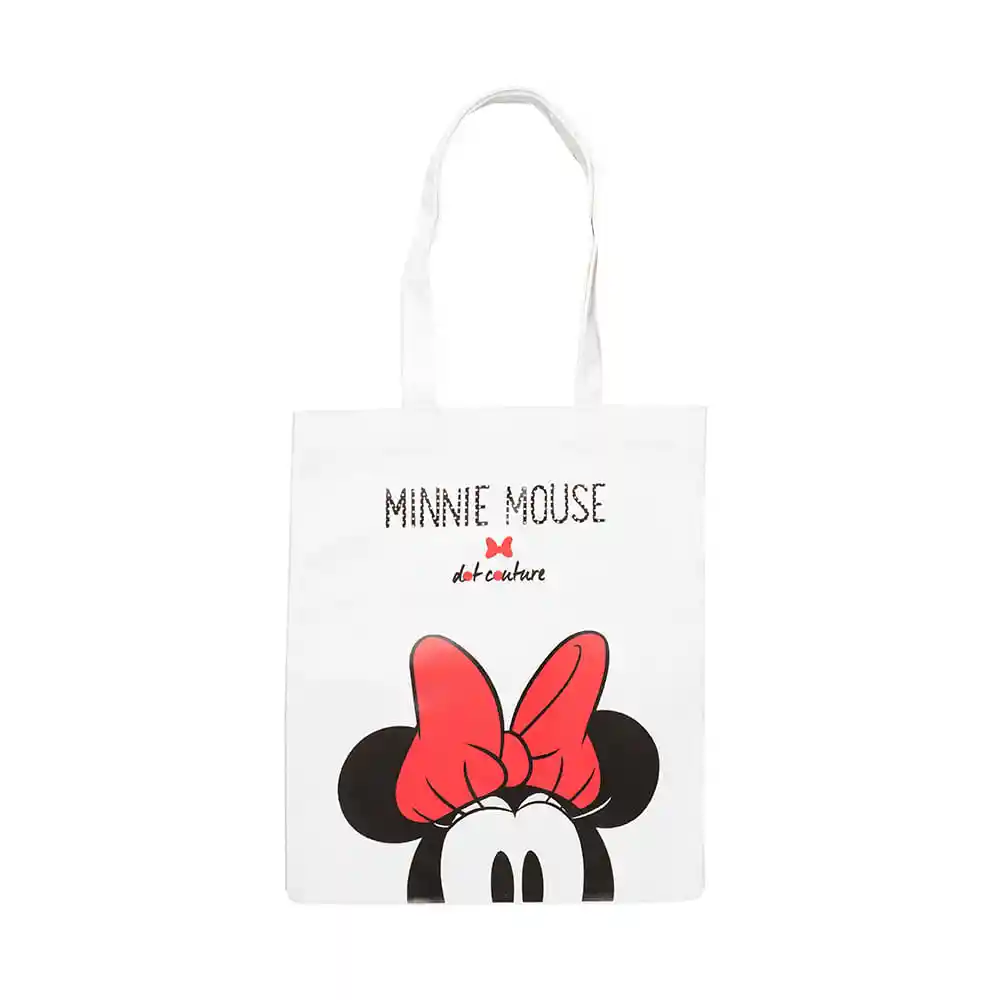 Miniso Bolsa Para Compras Minnie Mouse Disney Mediana Negro