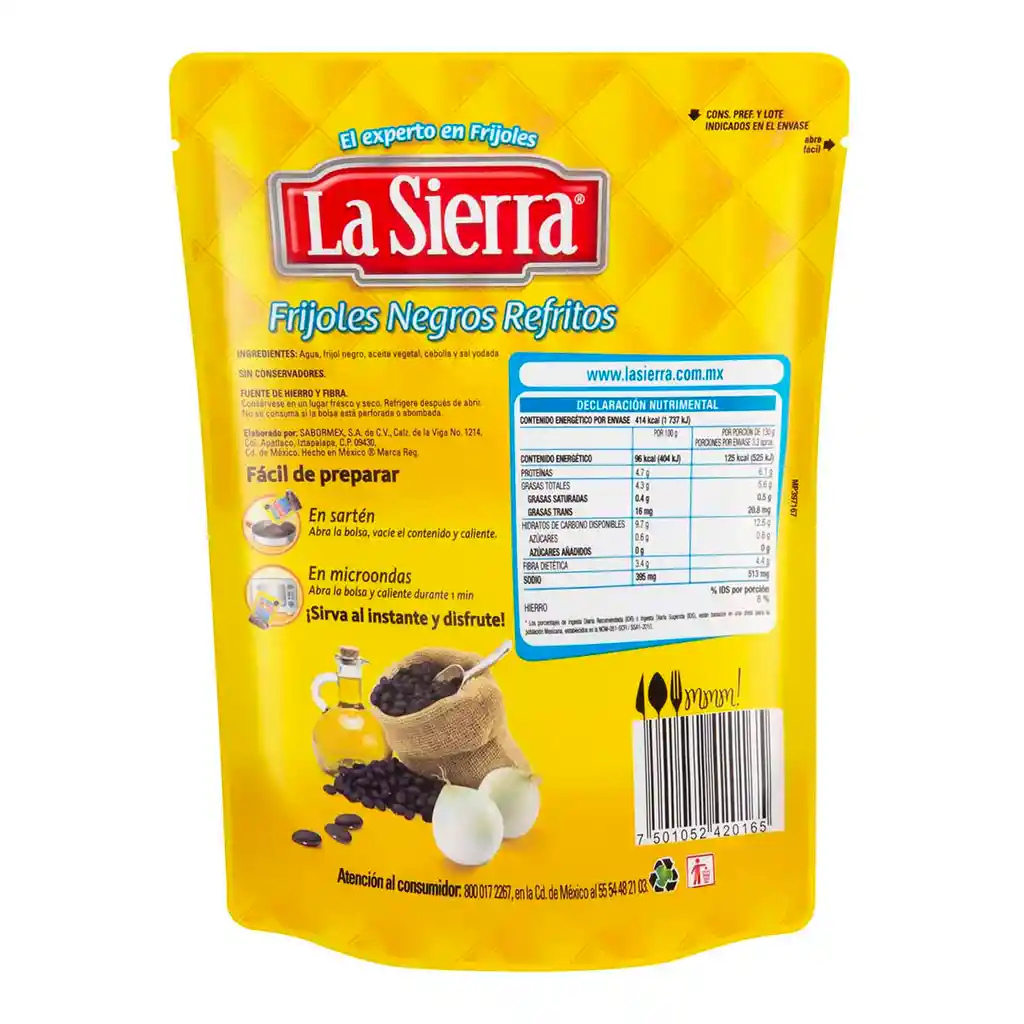 La Sierra Frijoles Refritos Negros