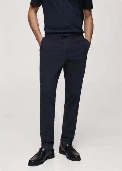 Pantalón Zurich Navy Talla 40 Hombre Mango