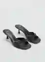 Sandalias Sarao Negro Talla 42 Mujer Mango