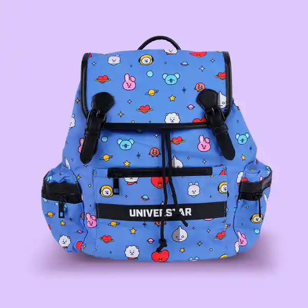 Maleta Multi Print Bt21 Azul Miniso