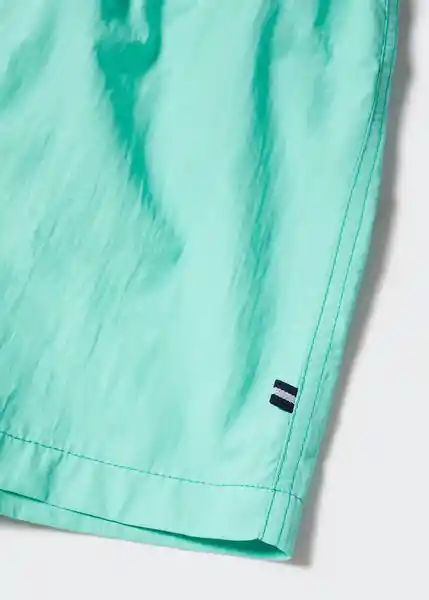 Short Bañador Mare Turquesa Talla 05 Niños Mango