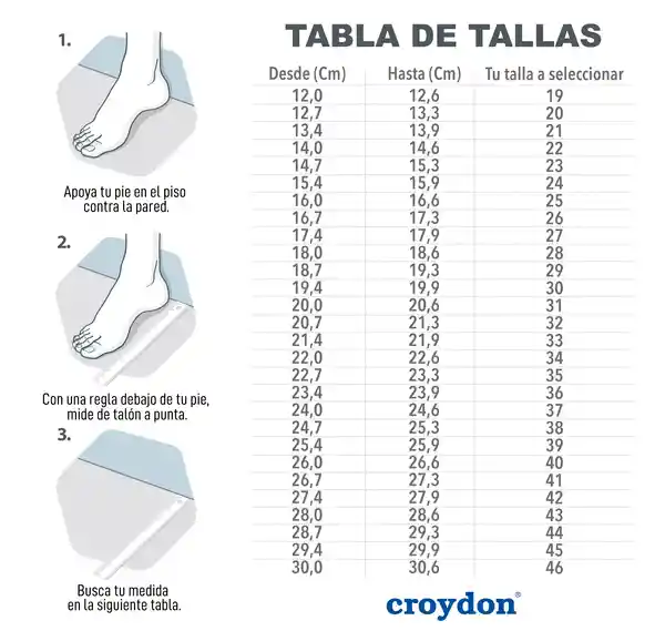 Croydon Tenis Escolares Skolary Unisex Blanco Talla 28