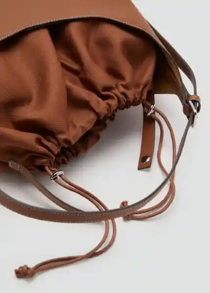 Bolso M Keops Cuero Talla 99 Mujer Mango