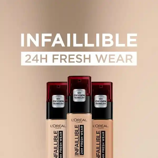 Loreal Paris Base de Maquillaje Infaillible 24H Fresh Wear 300 Amber 