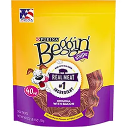 Dog Chow Beggin' Strips With Bacon Beef 170g