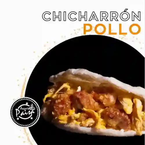 Arepa Chicharron Pollo + Bebida
