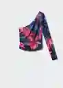 Camiseta Dion Fucsia Talla M Mujer Mango