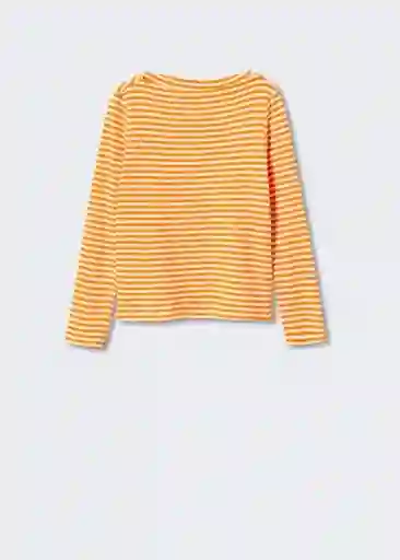 Camiseta Saco Naranja Talla L Mujer Mango