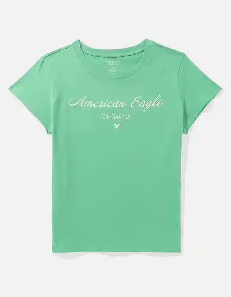 Camiseta Mujer Verde Talla Small American Eagle 03009462