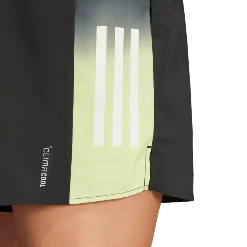 Adidas Pantaloneta Correr de Hombre Negro Talla S5