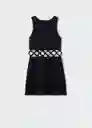 Vestido Hoop Negro Talla S Mujer Mango