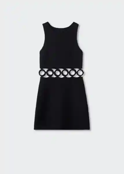 Vestido Hoop Negro Talla S Mujer Mango