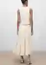 Chaleco Iguana Vainilla Talla M Mujer Mango
