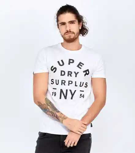 Superdry Camiseta Blanco Talla XL 112874