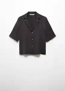 Camisa Sassa Negro Talla XS Mujer Mango