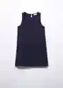 Vestido Alice Navy Talla 14 Niña Mango