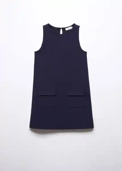 Vestido Alice Navy Talla 14 Niña Mango