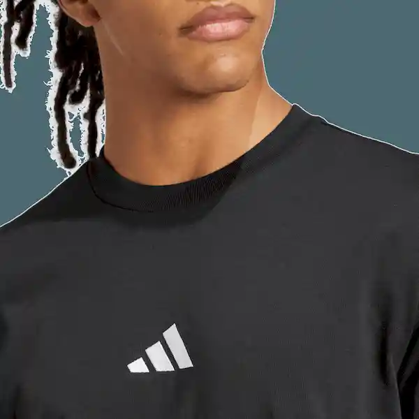 Adidas Camiseta Manga Corta Lifestyle de Hombre Negro Talla S