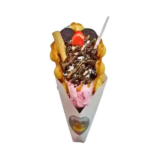 Bubble Waffle Oreo