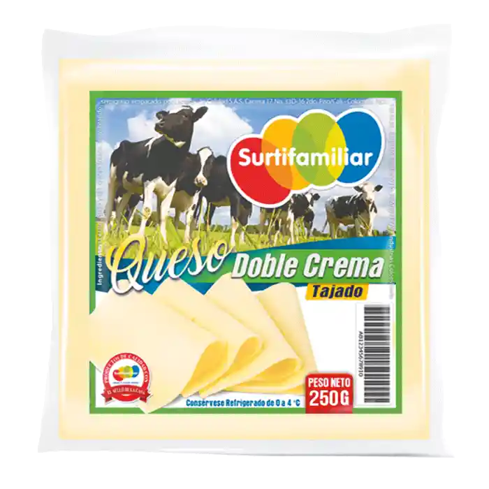 Surtifamiliar Queso Doble Crema Tajado