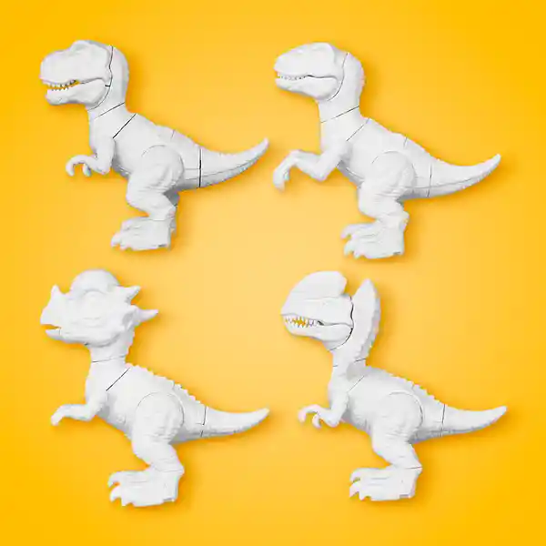 Juguete Serie de Dinosaurios Para Colorear Miniso