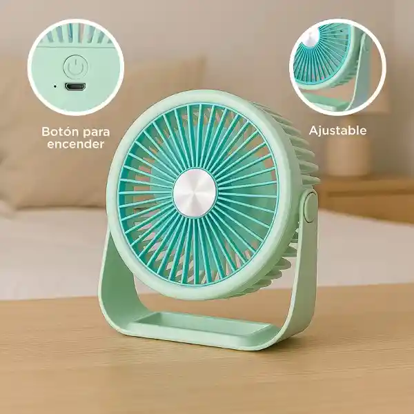 Ventilador de Escritório Verde 1200Mah Miniso