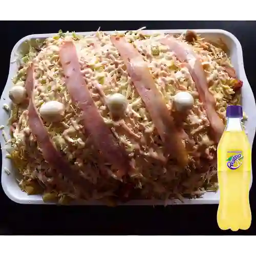 Combo Salchipapa Bacano + Quatro 400ml
