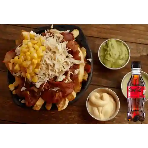 Combo Papalas Pollo + Coca Cola Sin Azúcar 250ML