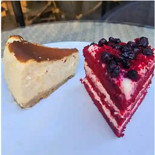 Combo red velvet + tarta de queso