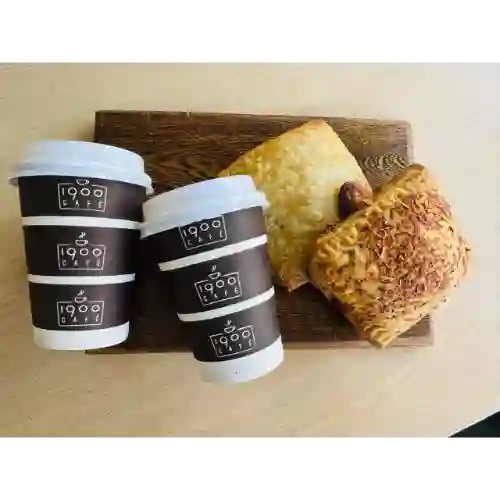 Latte 9 Oz + Pastel Hojaldre