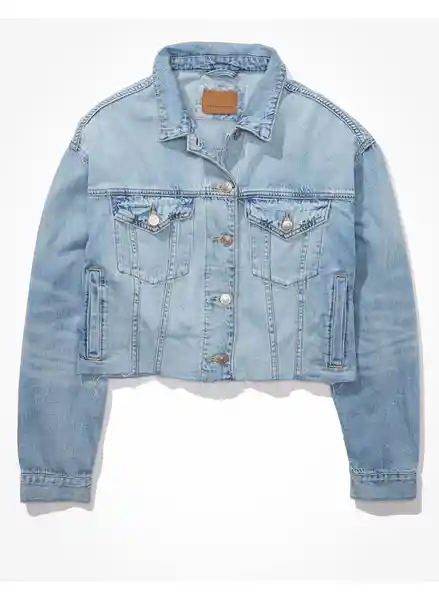 Chaqueta Mujer Azul Talla MEDIUM American Eagle