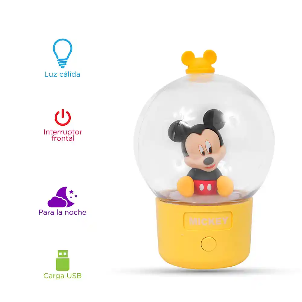 Miniso Lámpara de Noche Con Luz Led Mickey Mouse Modelo Ald-Db33