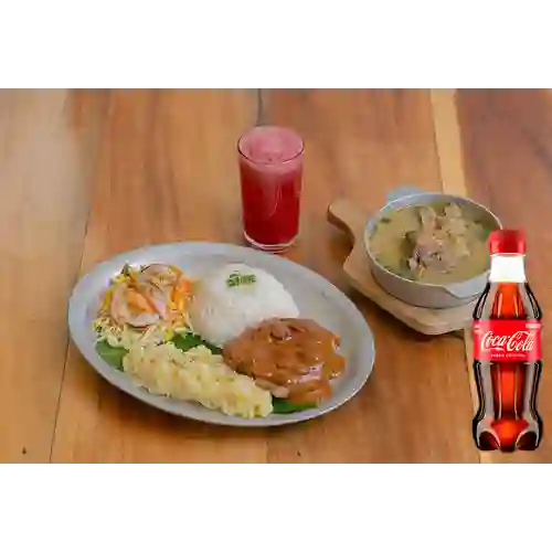 Combo Menu 2 + Coca Cola Original 250ML