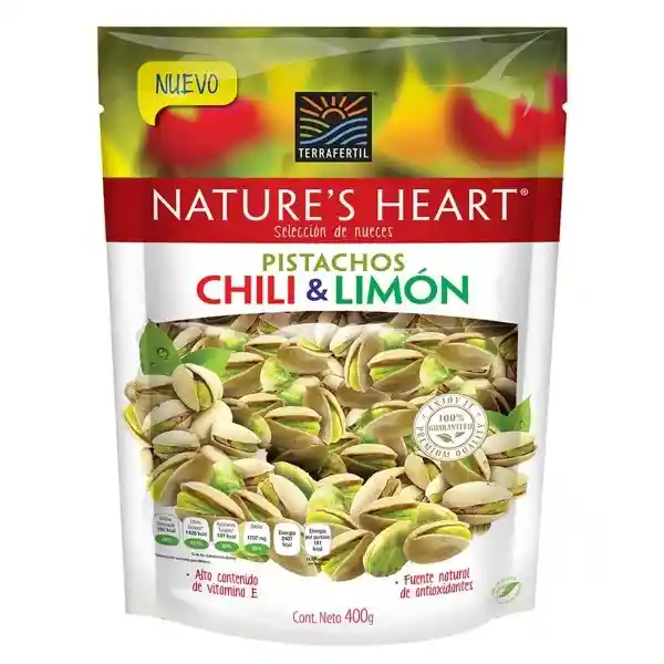 Natures Heart Pistacho Chili y Limón