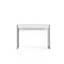 Escritorio de Dos Cajones-Blanco. Elaborado en Madeflex y Aluminio. Color Blanco. Con Forma Rectangular. Tiene Dos Cajones en Orientación Horizontal. Tamaño Ideal Para Cualquier Espacio. Medidas Del Mueble Ensamblado: Fondo 40  cm. Alto 76.5  cm. Ancho 101
