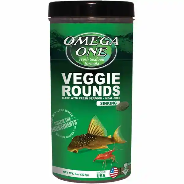 Omega Alimento Para Pez Veggie Rounds Plecos