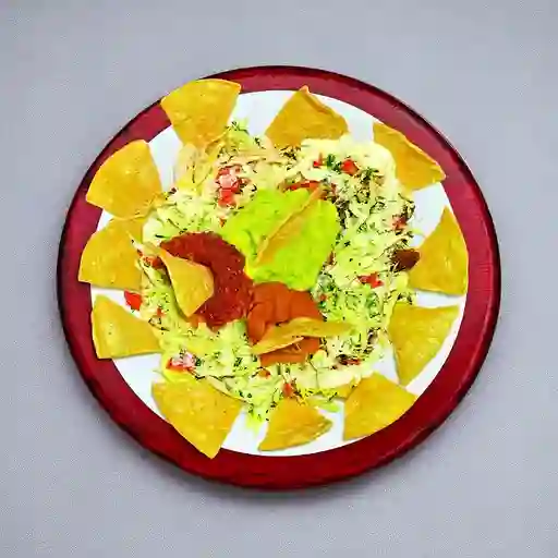 Nachos de Fríjol Vegetariano