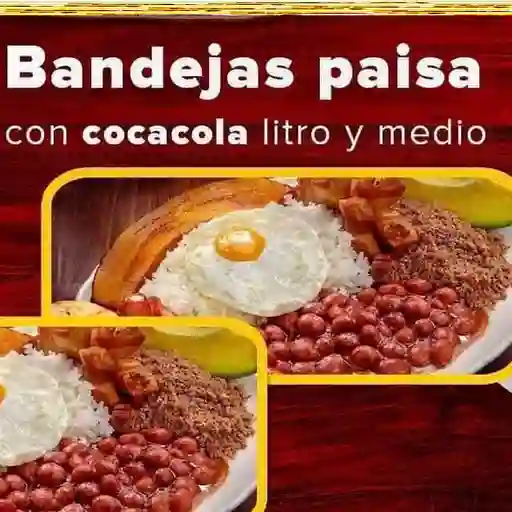 Dos bandejas paisa