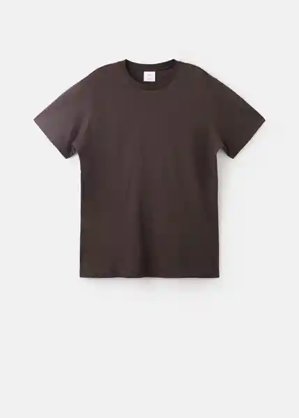 Camiseta Cherlo Chocolate Talla L Hombre Mango