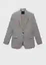 Saco Americana Bowery2 Gris Talla S Mujer Mango