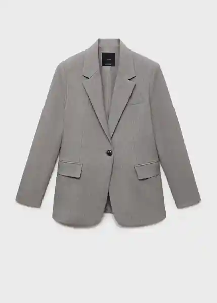 Saco Americana Bowery2 Gris Talla S Mujer Mango