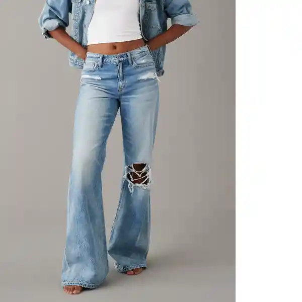 Jean Fashion Azul Talla: 10 Regular American Eagle